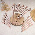 Set tacamuri 24 piese Berlinger Haus, I-Rose, inox, roz