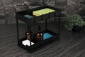 Organizator pentru dulap Berlinger Haus, Black Rose, 40x22x33.5 cm, plastic, negru