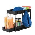 Organizator pentru dulap Berlinger Haus, Black Rose, 40x22x33.5 cm, plastic, negru