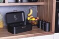 Set cutie pentru paine si 3 recipiente Berlinger Haus, Black Rose, 42.5x23x16 cm, otel carbon, negru