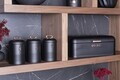 Set cutie pentru paine si 3 recipiente Berlinger Haus, Black Rose, 42.5x23x16 cm, otel carbon, negru