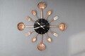 Ceas de perete Berlinger Haus, Black Rose, inox/aluminiu, negru/roz