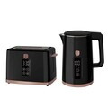 Set ceainic electric si prajitor de paine Berlinger Haus, Black Rose, 2200W/930W, plastic/inox, negru