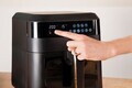 Friteuza cu aer cald si fereastra Berlinger Haus, Black Rose, 6.3 L, 1300W, negru