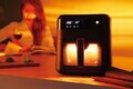 Friteuza cu aer cald si fereastra Berlinger Haus, Black Rose, 6.3 L, 1300W, negru
