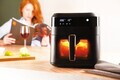 Friteuza cu aer cald si fereastra Berlinger Haus, Black Rose, 6.3 L, 1300W, negru
