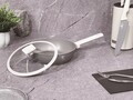 Tigaie adanca cu capac Berlinger Haus, Aspen, 24 cm, 2.3 L, aluminiu forjat, gri mat