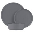 Serviciu de masa 18 piese Berlinger Haus, Aspen, ceramica, gri mat