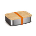 Cutie pentru pranz Berlinger Haus, Take Away, 21.2x15.8x7 cm, inox 18/10 / bambus, argintiu/natur