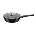 Tigaie adanca cu capac Berlinger Haus, Primal Gloss, 24 cm, 2.3 L, aluminiu forjat, negru