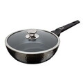 Tigaie adanca cu capac Berlinger Haus, Primal Gloss, 24 cm, 2.3 L, aluminiu forjat, negru
