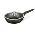 Tigaie adanca cu capac Berlinger Haus, Primal Gloss, 24 cm, 2.3 L, aluminiu forjat, negru