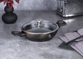 Oala cu capac Berlinger Haus, Primal Gloss, 24 cm, 2.3 L, aluminiu forjat, negru