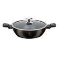 Oala cu capac Berlinger Haus, Primal Gloss, 28 cm, 3.8 L, aluminiu forjat, negru