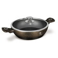 Oala cu capac Berlinger Haus, Primal Gloss, 28 cm, 3.8 L, aluminiu forjat, negru