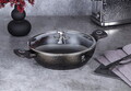Oala cu capac Berlinger Haus, Primal Gloss, 28 cm, 3.8 L, aluminiu forjat, negru