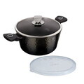 Oala cu capac Berlinger Haus, Primal Gloss, 28 cm, 6.1 L, aluminiu forjat, negru