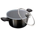 Oala cu capac Berlinger Haus, Primal Gloss, 28 cm, 6.1 L, aluminiu forjat, negru