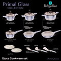 Set pentru gatit Berlinger Haus, Primal Gloss, 15 piese, aluminiu forjat, negru