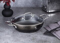 Oala cu capac Berlinger Haus, Shine Basalt, 28 cm, 3.8 L, aluminiu forjat, negru