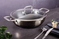 Oala cu capac Berlinger Haus, Shine Basalt, 28 cm, 3.8 L, aluminiu forjat, negru