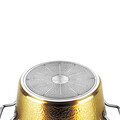 Oala cu capac Berlinger Haus, Hammered Gold, 28 cm, 6.1 L, aluminiu forjat, auriu