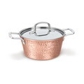 Oala cu capac Berlinger Haus, Hammered Copper, 20 cm, 2.5 L, aluminiu forjat, cupru