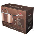 Oala cu capac Berlinger Haus, Hammered Copper, 22 cm, 3.3 L, aluminiu forjat, cupru