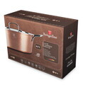 Oala cu capac Berlinger Haus, Hammered Copper, 24 cm, 4.1 L, aluminiu forjat, cupru