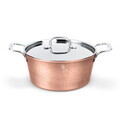 Oala cu capac Berlinger Haus, Hammered Copper, 26 cm, 5.2 L, aluminiu forjat, cupru