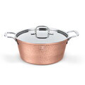 Oala cu capac Berlinger Haus, Hammered Copper, 28 cm, 6.1 L, aluminiu forjat, cupru