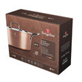 Oala cu capac Berlinger Haus, Hammered Copper, 28 cm, 6.1 L, aluminiu forjat, cupru