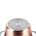 Oala cu capac Berlinger Haus, Hammered Copper, 28 cm, 6.1 L, aluminiu forjat, cupru