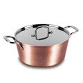 Oala cu capac Berlinger Haus, Hammered Copper, 28 cm, 6.1 L, aluminiu forjat, cupru