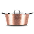 Oala cu capac Berlinger Haus, Hammered Copper, 32 cm, 8.1 L, aluminiu forjat, cupru