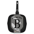 Tigaie grill Berlinger Haus, Black Vantage, 28 cm, 2.1 L, aluminiu forjat, negru lucios