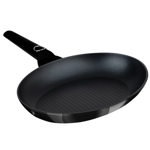 Tigaie pentru peste Berlinger Haus, Black Vantage, 35 cm, aluminiu forjat, negru lucios