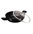 Oala cu capac Berlinger Haus, Black Vantage, 30 cm, 4.5 L, aluminiu forjat, negru lucios