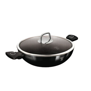 Negru lucios, Tigaie Wok 30 cm