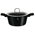 Oala cu capac Berlinger Haus, Black Vantage, 20 cm, 2.5 L, aluminiu forjat, negru lucios