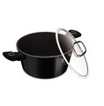 Oala cu capac Berlinger Haus, Black Vantage, 24 cm, 4.1 L, aluminiu forjat, negru lucios