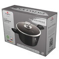 Oala cu capac Berlinger Haus, Black Vantage, 24 cm, 4.1 L, aluminiu forjat, negru lucios