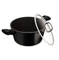 Oala cu capac Berlinger Haus, Black Vantage, 28 cm, 6.1 L, aluminiu forjat, negru lucios