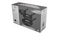Set 3 tigai Berlinger Haus, Black Vantage, 20/24/28 cm, aluminiu forjat, negru lucios