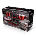 Set pentru gatit Berlinger Haus, Burgundy, 13 piese, aluminiu forjat, rosu