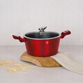 Set pentru gatit Berlinger Haus, Burgundy, 11 piese, aluminiu forjat, rosu