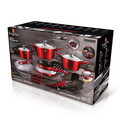Set pentru gatit Berlinger Haus, Burgundy, 22 piese, aluminiu forjat, rosu