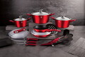 Set pentru gatit Berlinger Haus, Burgundy, 22 piese, aluminiu forjat, rosu