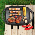 Tava grill Berlinger Haus, Burgundy, 36x23 cm, aluminiu forjat, rosu/negru