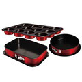Set 3 tavi pentru copt Berlinger Haus, Burgundy, otel carbon, rosu